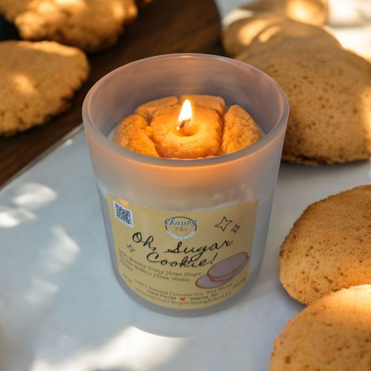 Sugar Cookie Scented Candle - 8.5 oz Coco-Soy Wax Blend, Indulge in Warm, Sweet, Cozy Vibes